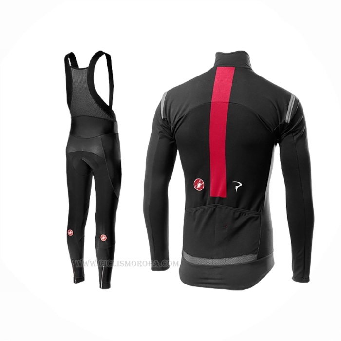 2020 Ropa Ciclismo Ineos Negro Gris Mangas Largas y Culotte Lunga